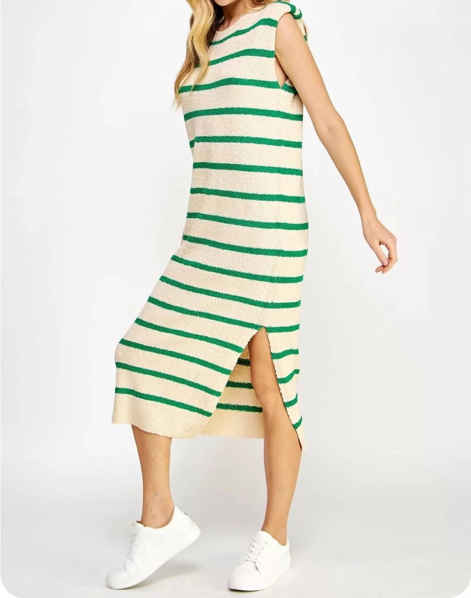Strut & Bolt - Shoulder Pad Shift Midi Dress