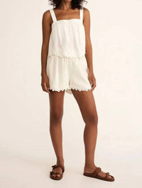 Z Supply - Pesaro Embroidered Linen Shorts