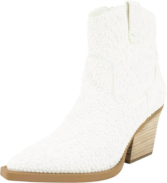 Very G - Kady Pearl Rhinestone Booties