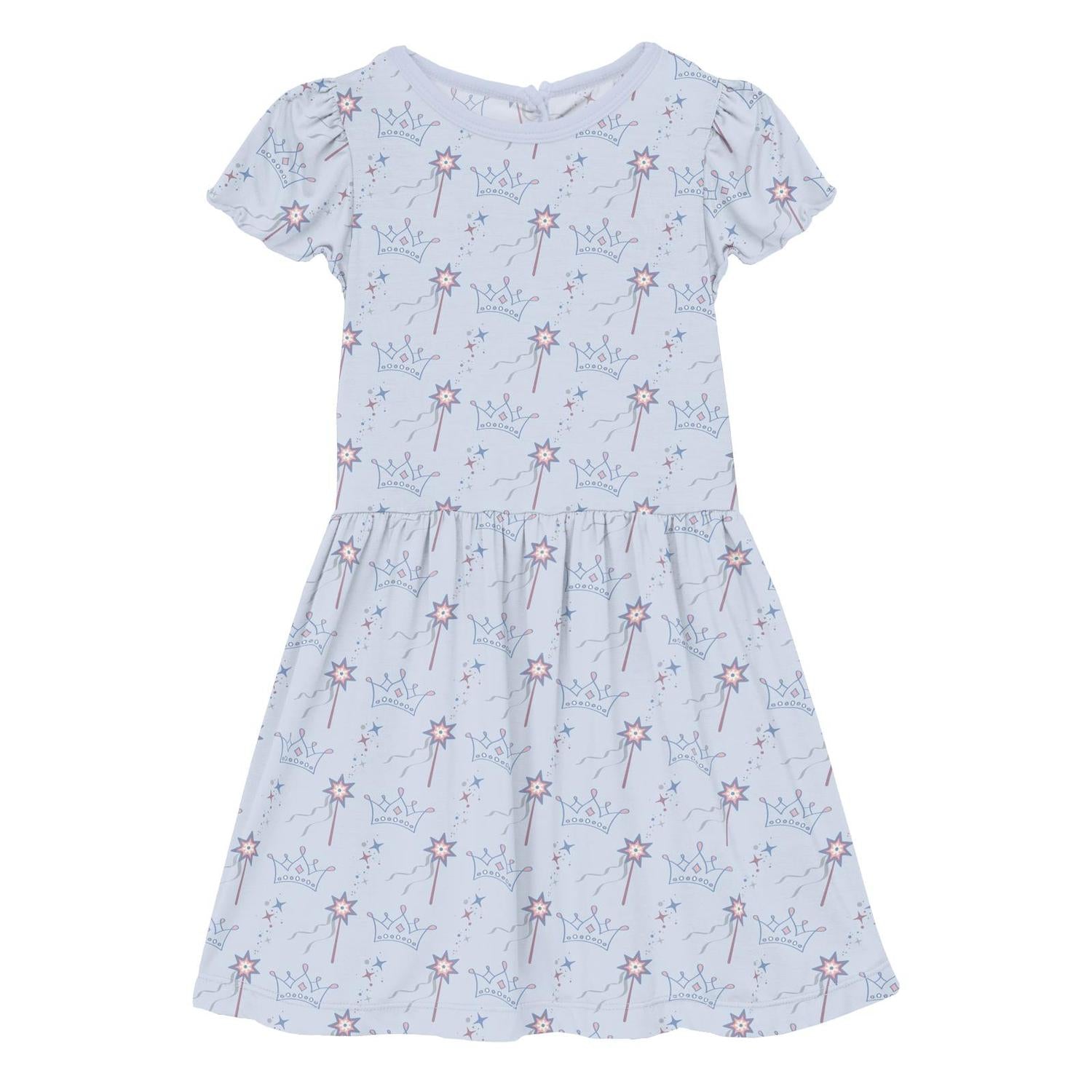 Kickee - Girls' Flutter Sleeve Twirl Dress with Pockets