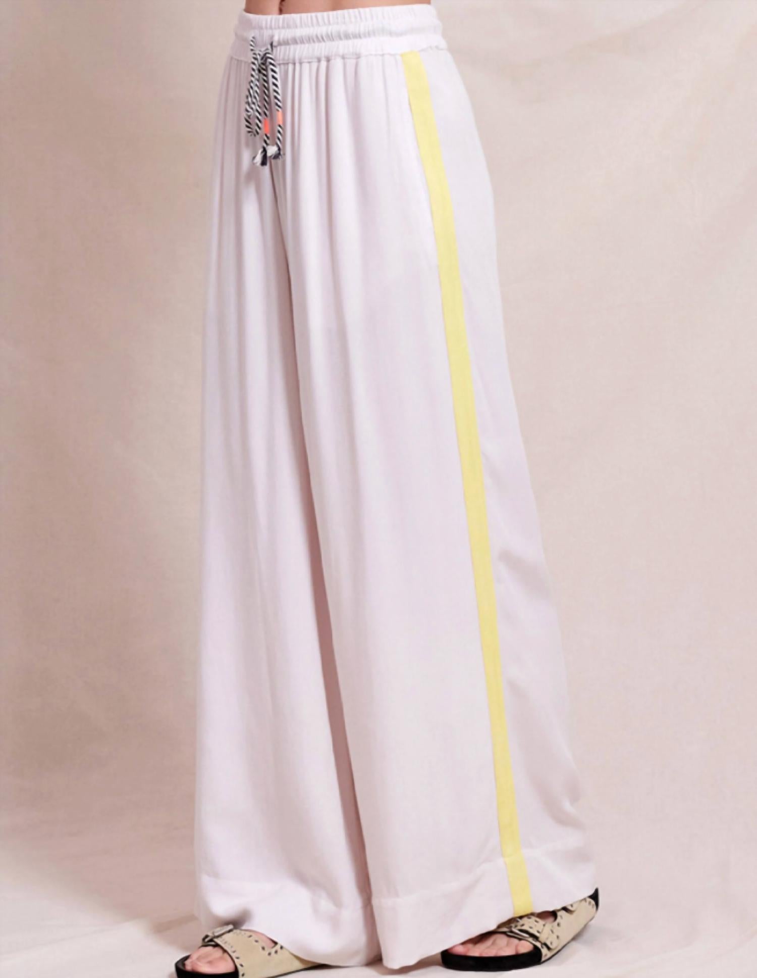 Sundry - Women's Striped Wide Leg Pants