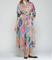 Vilagallo - Floral Midi Dress