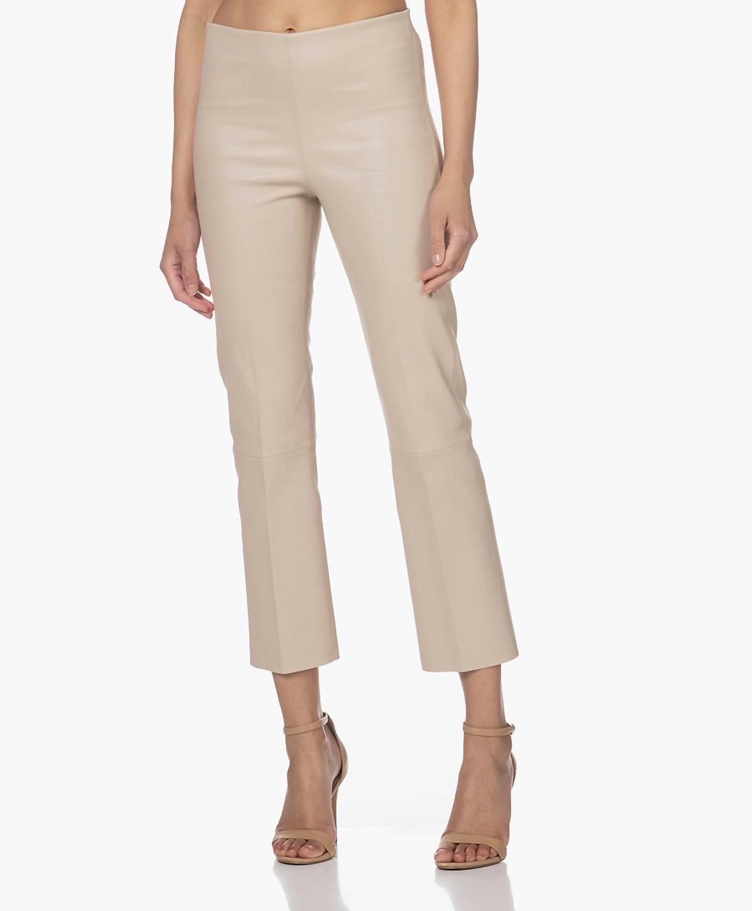 By Malene Birger - Cropped Lamb Leather Trousers