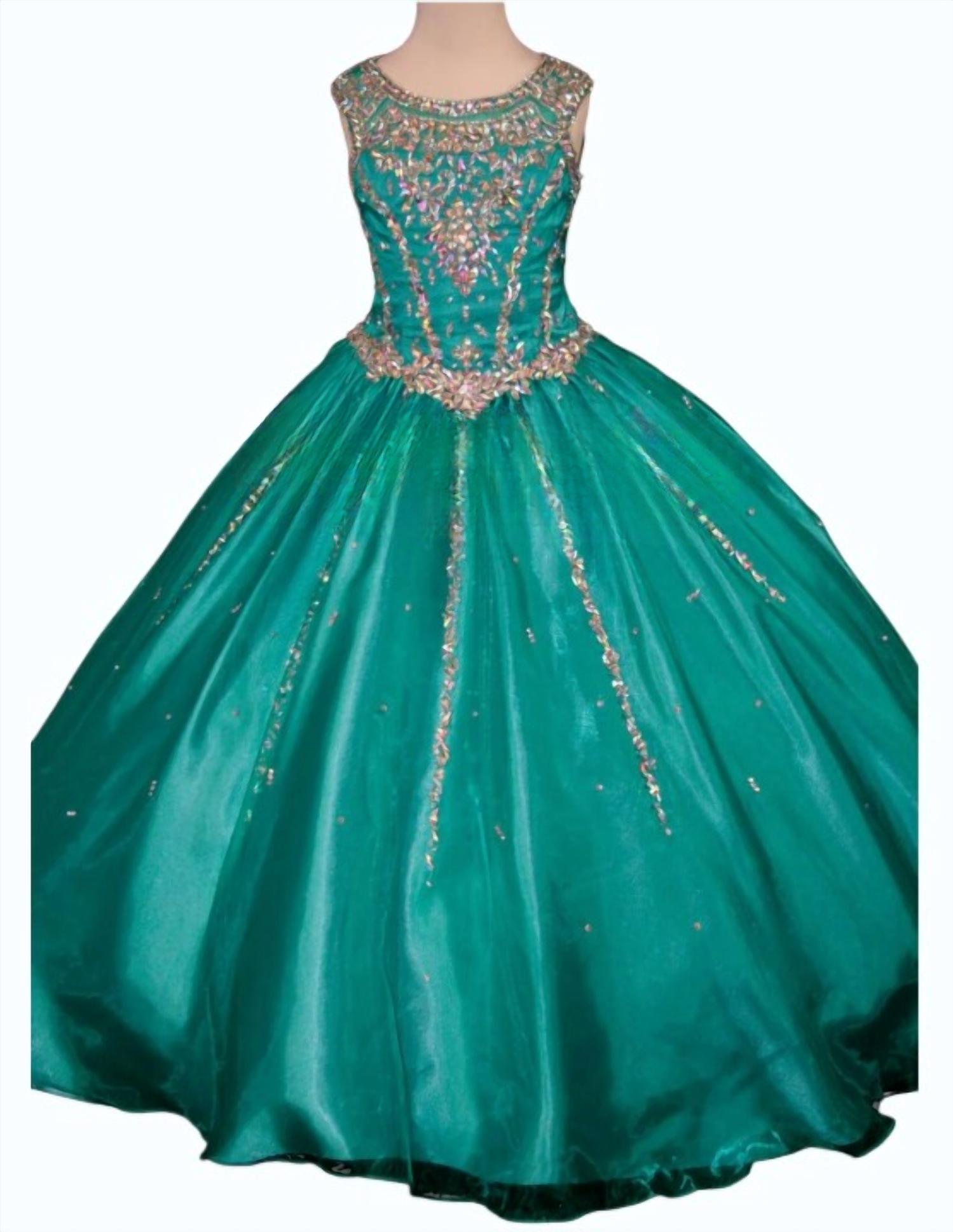 Little Rosie - Girl's Long Pageant Dress