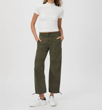 Paige Reid Jogger Pants in vintage forester green - women's pants
