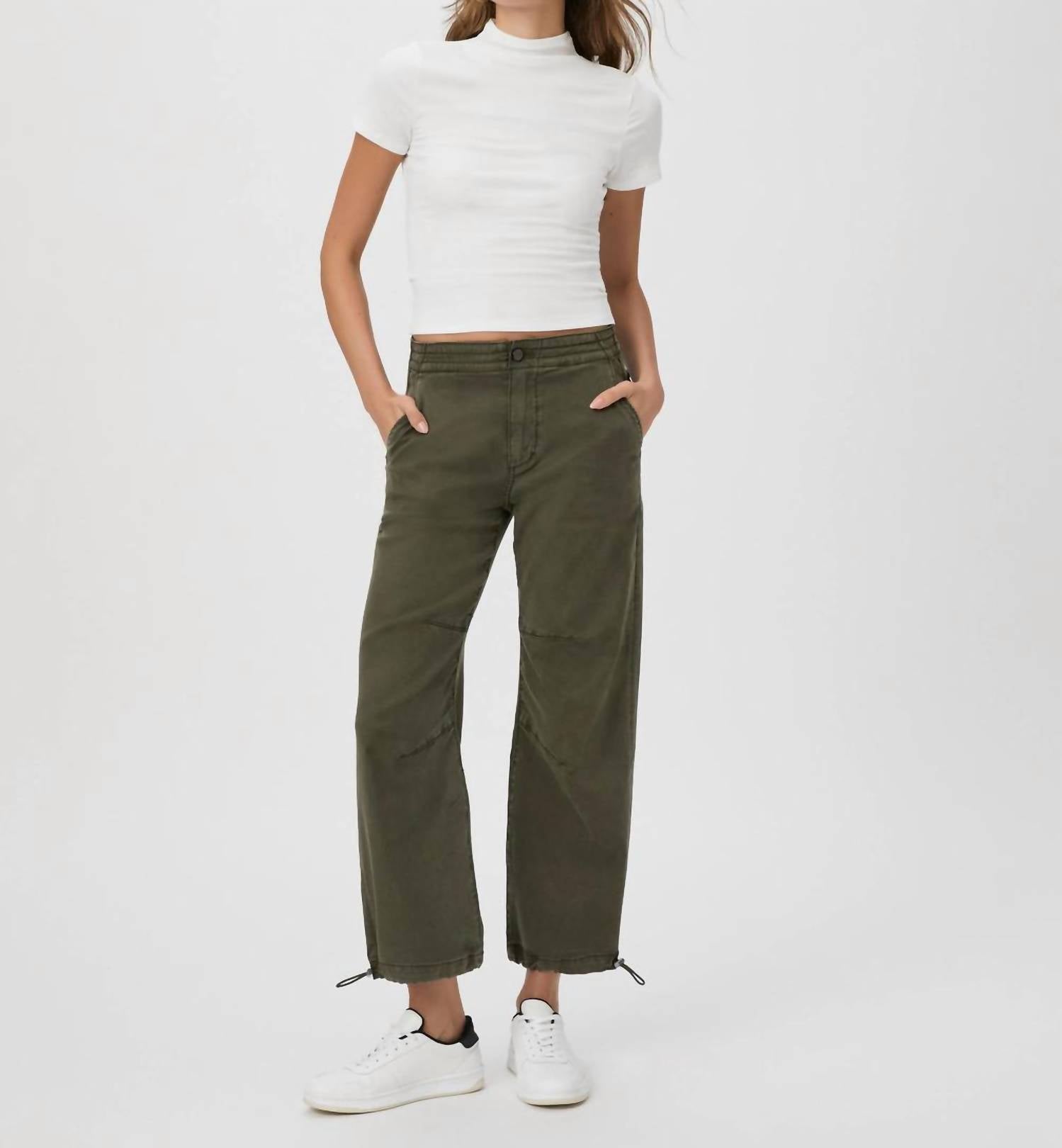 Paige Reid Jogger Pants in vintage forester green - women's pants