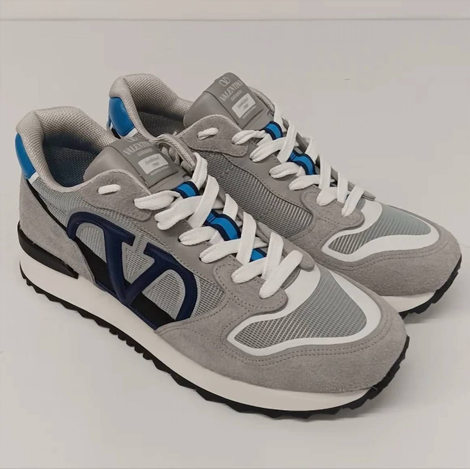 Valentino Garavani Men's V Logo Low Top Sneakers in gray - men's sneaker