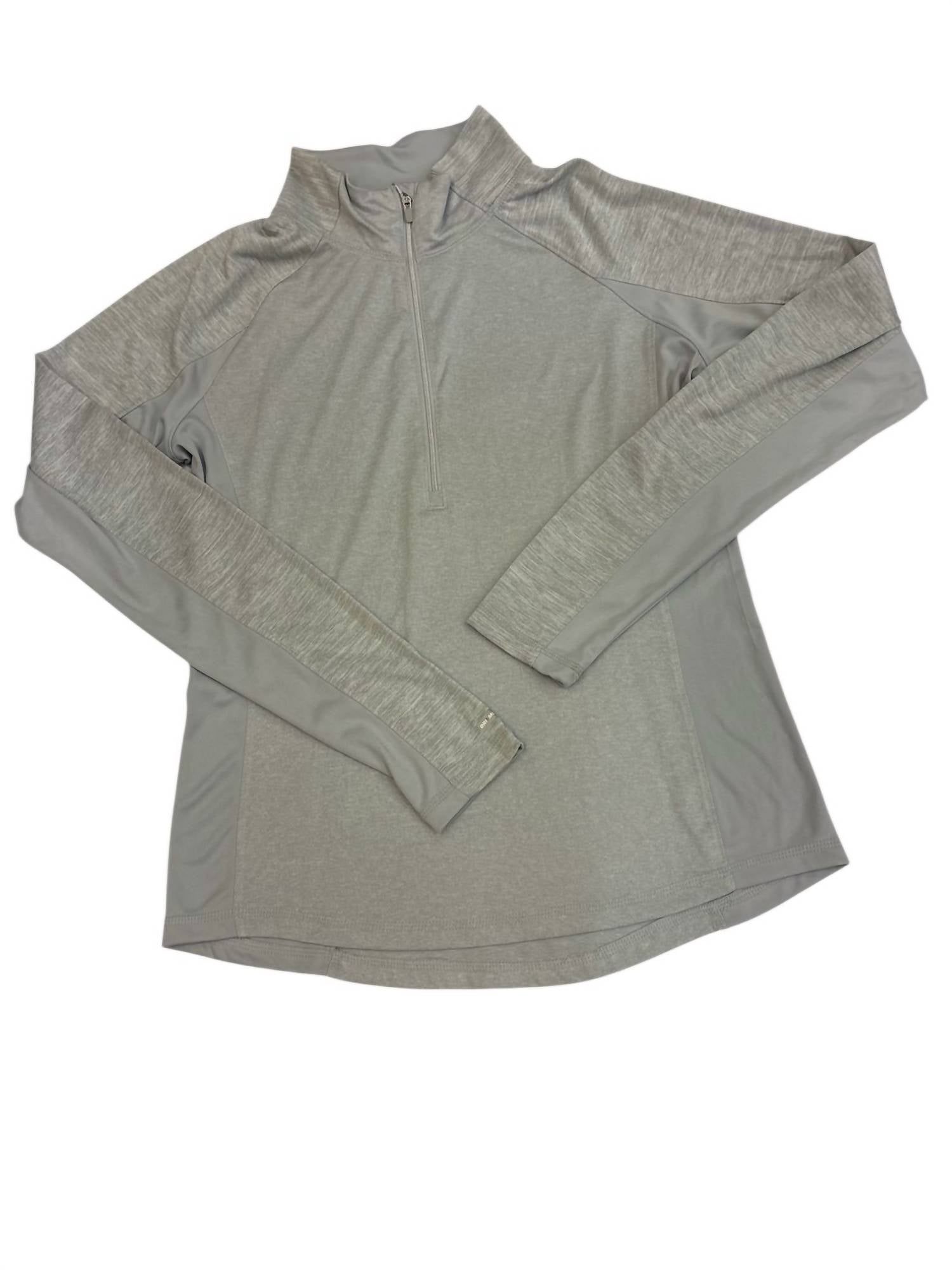 Danskin Women's Half Zip Fitted Activewear Jacket in grey - women's jacket