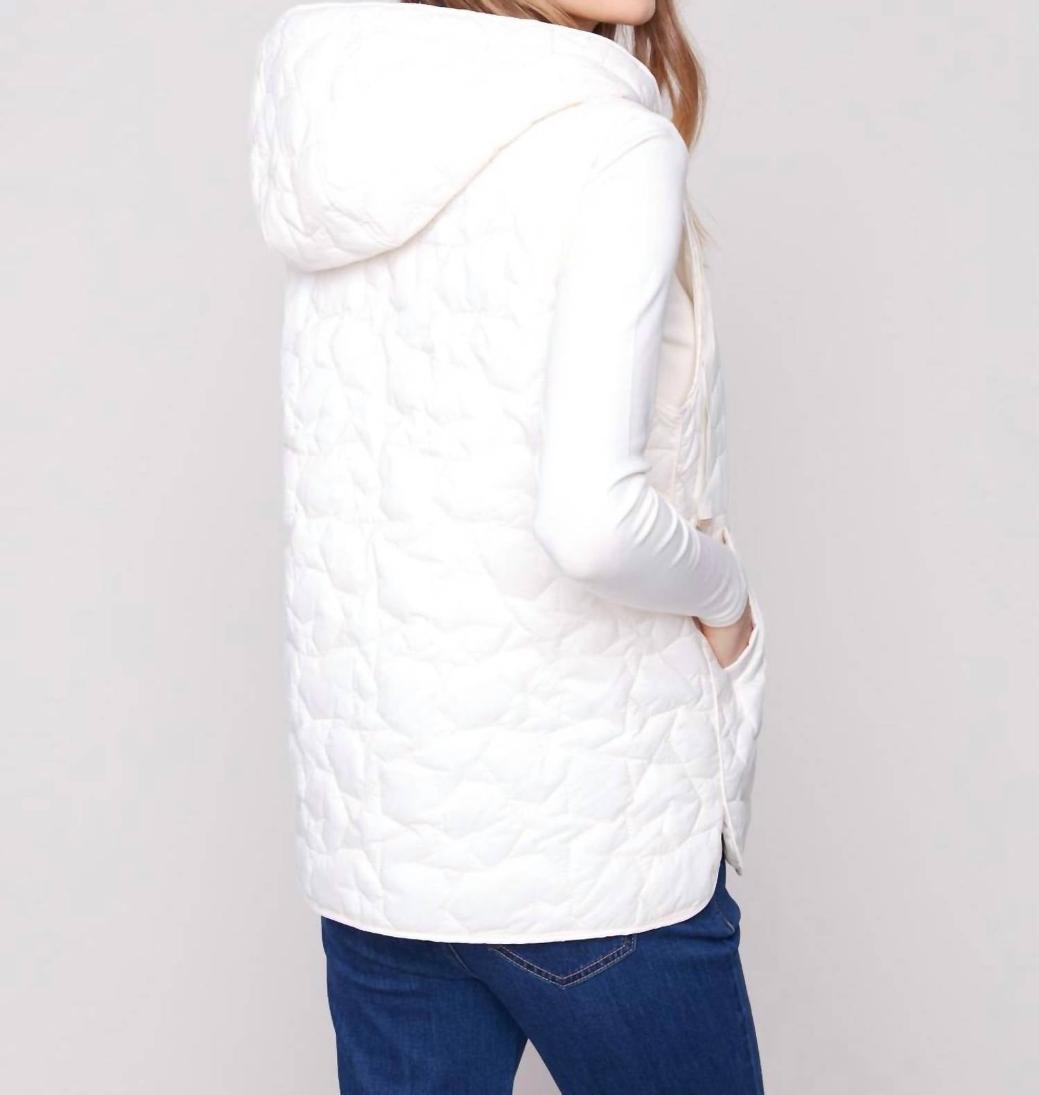 Charlie B - Star Quilted Short Vest