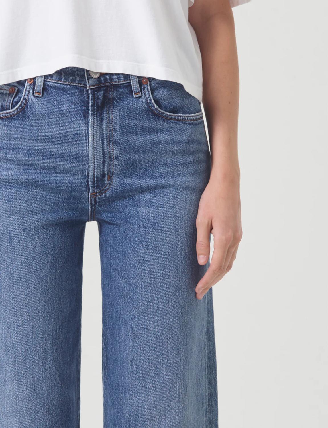 Agolde - Harper High Rise Wide Leg Crop Jeans