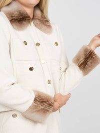Emily McCarthy Lady Cropped Jacket in winter white - women's jacket - view 5