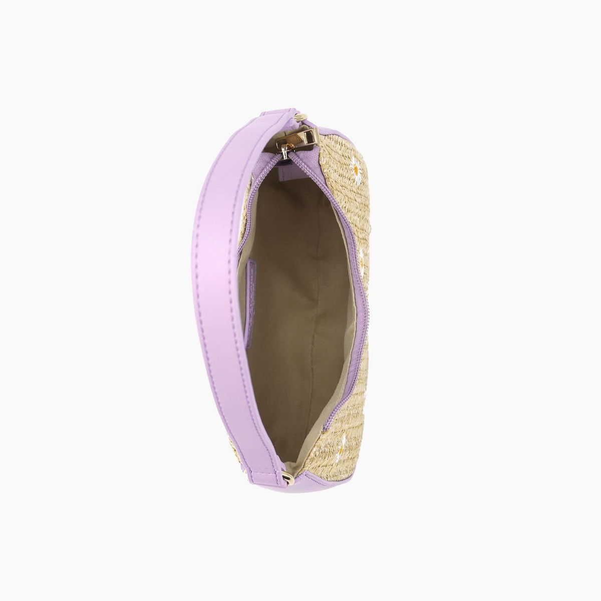 Like Dreams - Women's Nyomi Floral Straw Top Handle Shoulder Bag