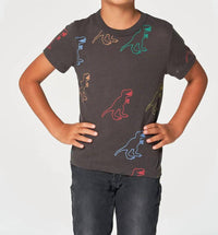 Chaser - Boy's Dino Party Short Sleeve Tee