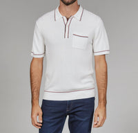 7Diamonds - Enzo Striped Sweater Polo