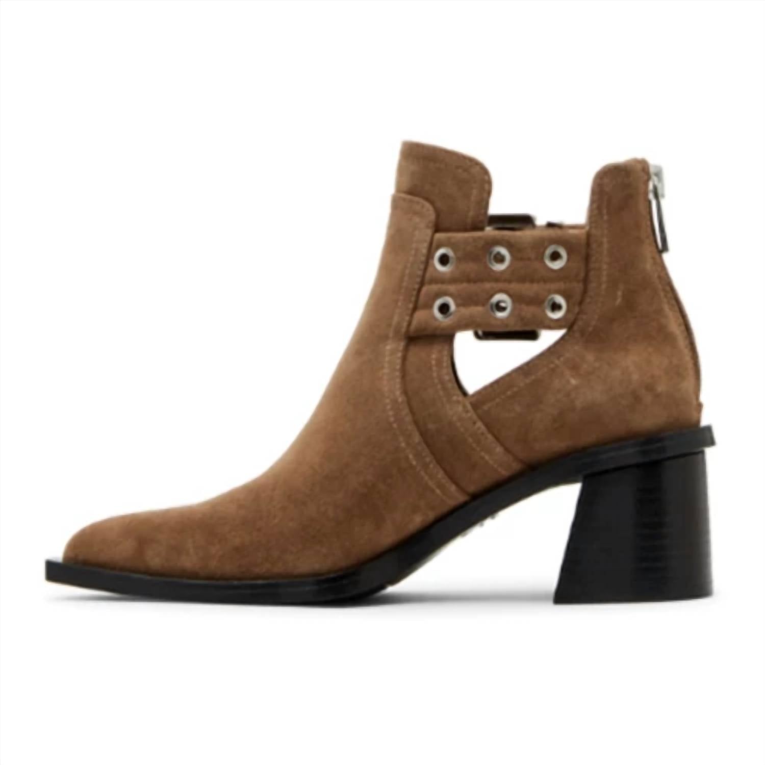 STEVE MADDEN Women's Gatewood Dress Ankle Boots in chestnut - women's shoe - alternate view