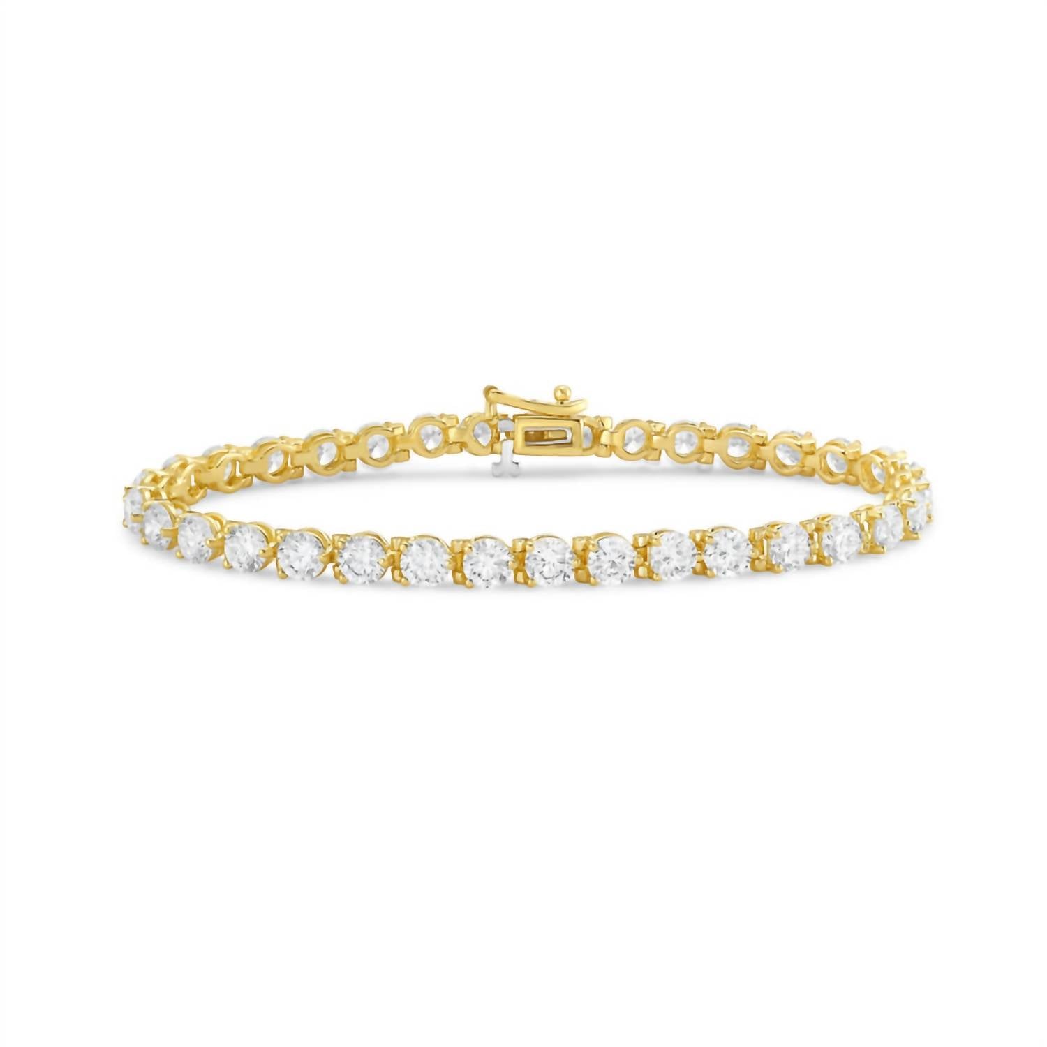Diana M Jewels - Women's Round Lab-Grown Diamond Jewelry Bracelet (6.00 Ct) - Elegant