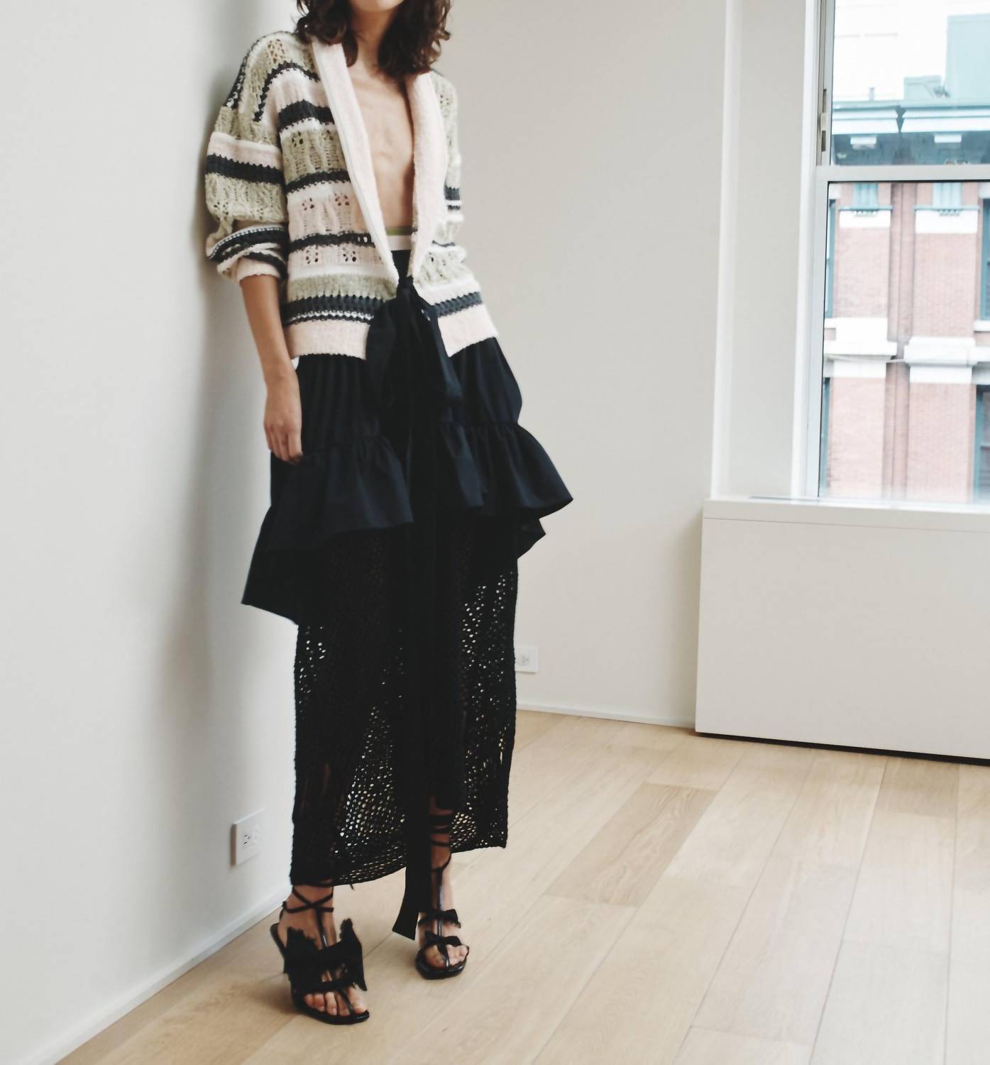 Hellessy - Meyer Stripe Belted Wrap Cardigan