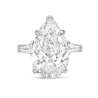 Diana M Jewels - Women's Pear & Baguette Lab-Grown Diamond Ring (2.00 Ct) - Classic