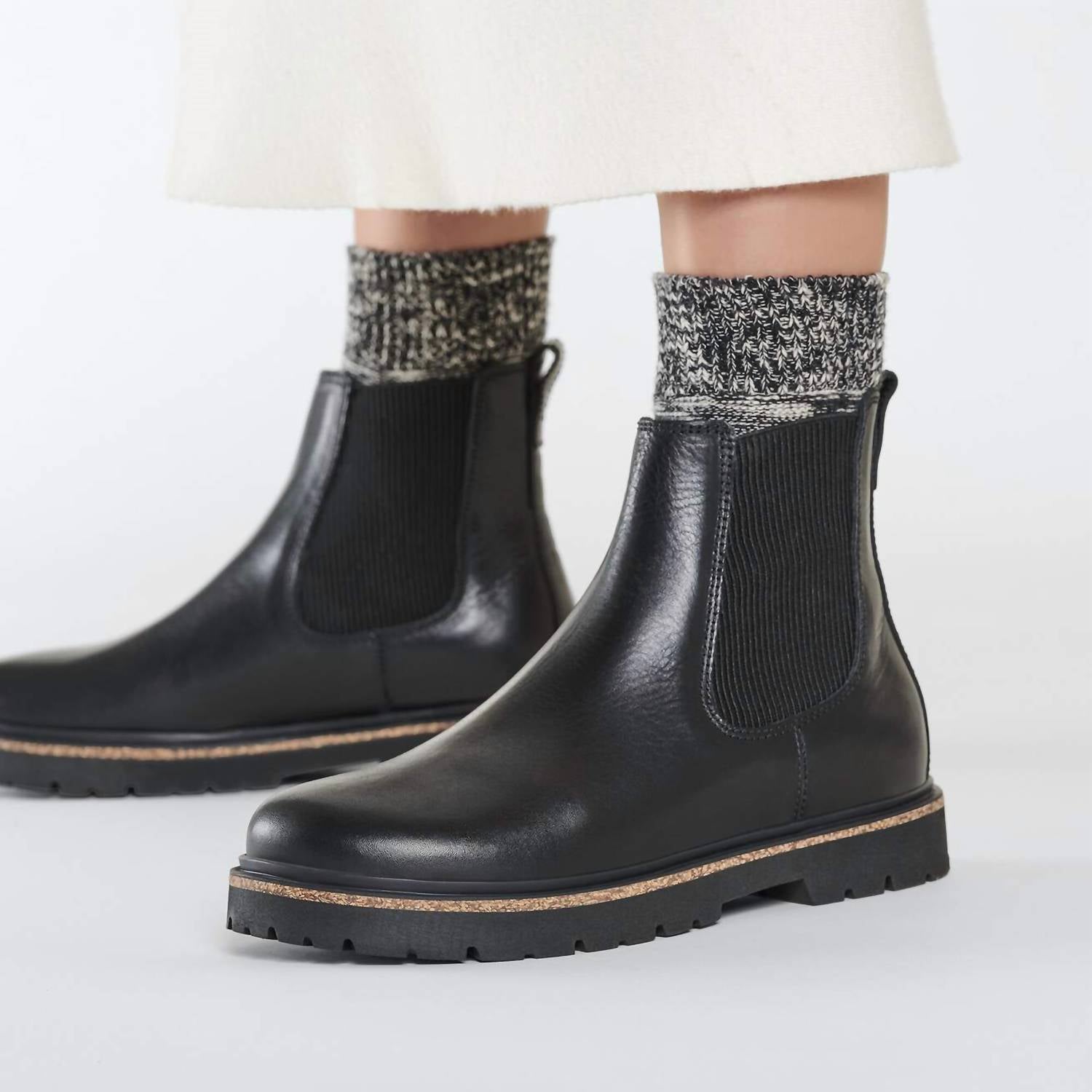 BIRKENSTOCK Women's Highwood Slip On Chukka Boots in black - women's shoe - view 4