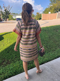 THML Stacey Abstract Dress in multi - women's dress - alternate view