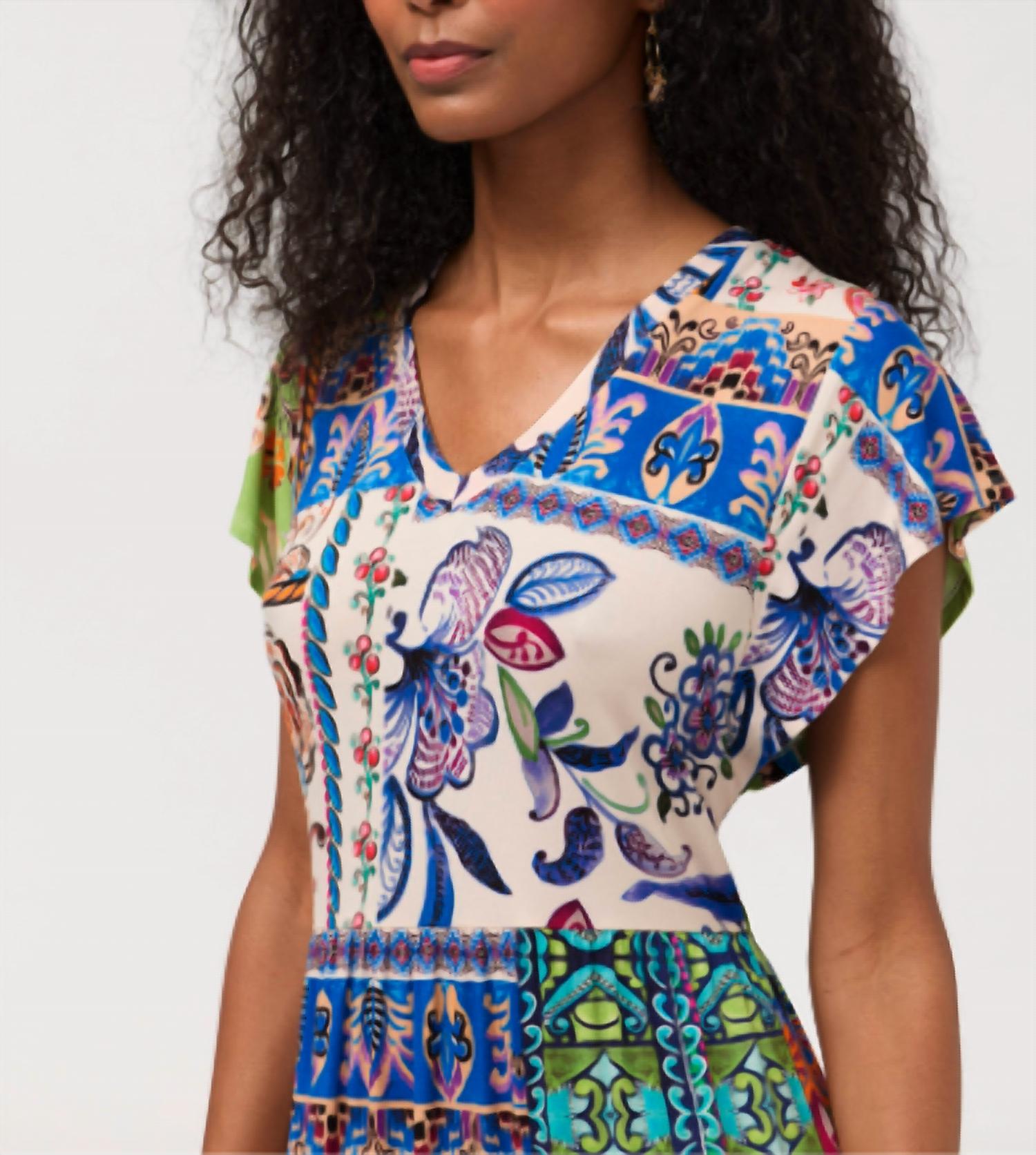 Johnny Was - Janie Favorite Tiered Tea Length Midi Dress