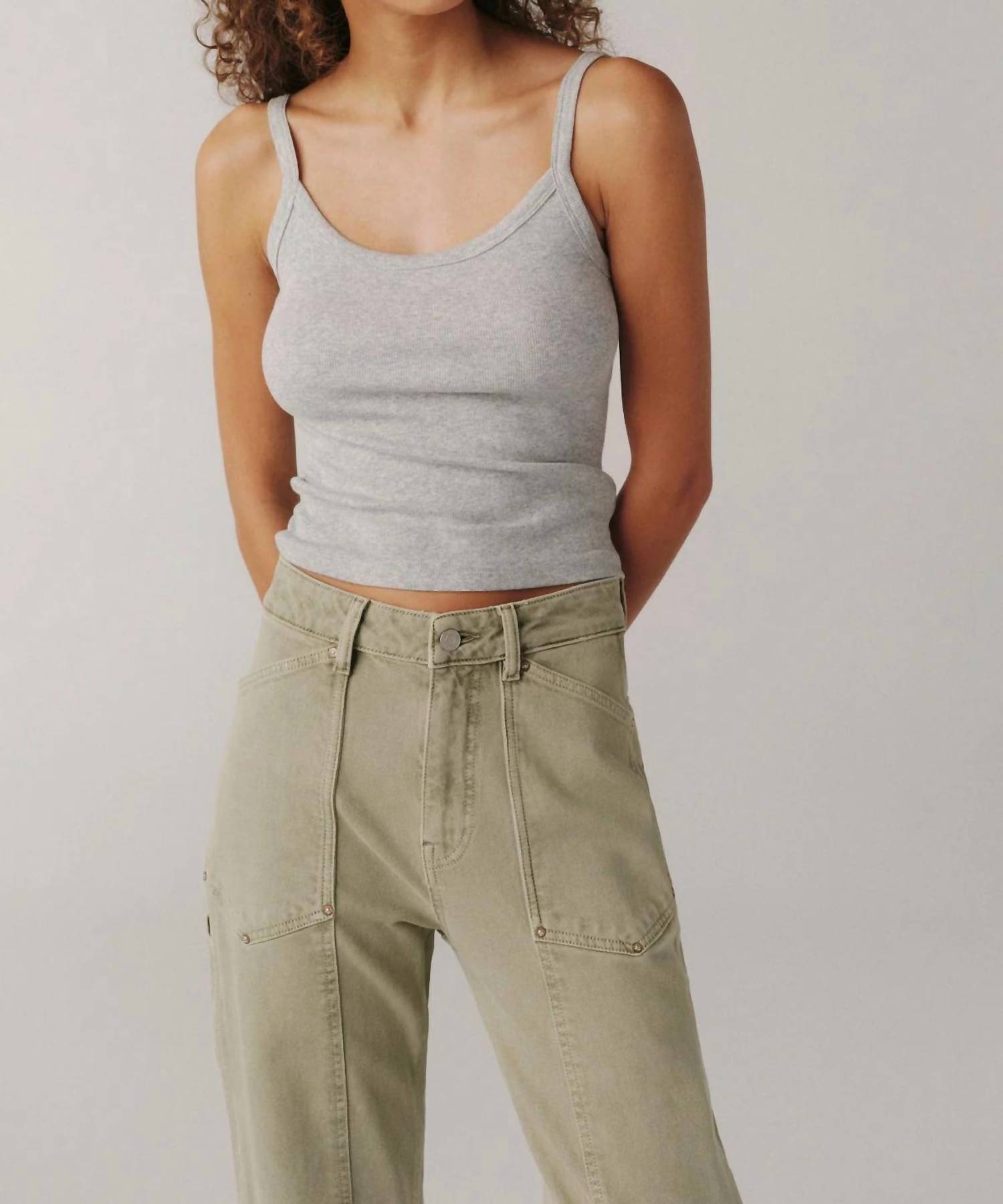 Warp + Weft - Sat 90's Utility Straight Jeans