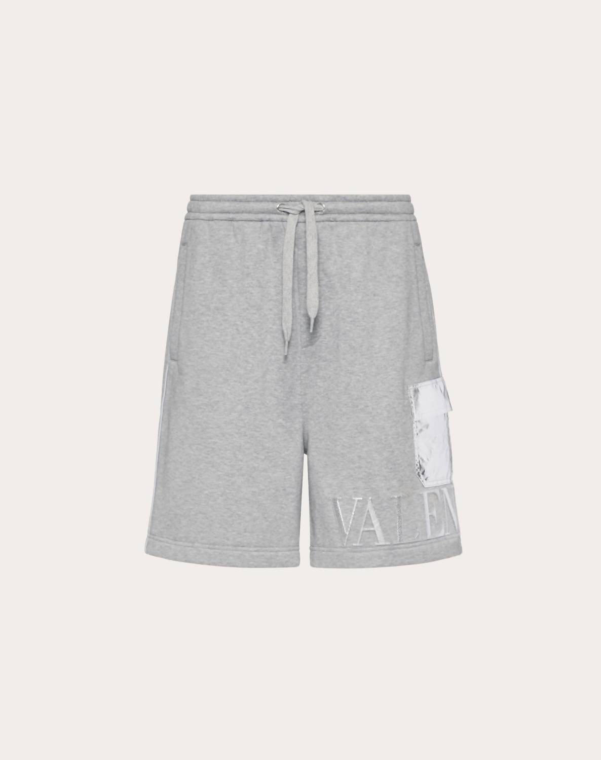 Valentino - Metallic Pockets Embossed Bermuda Shorts