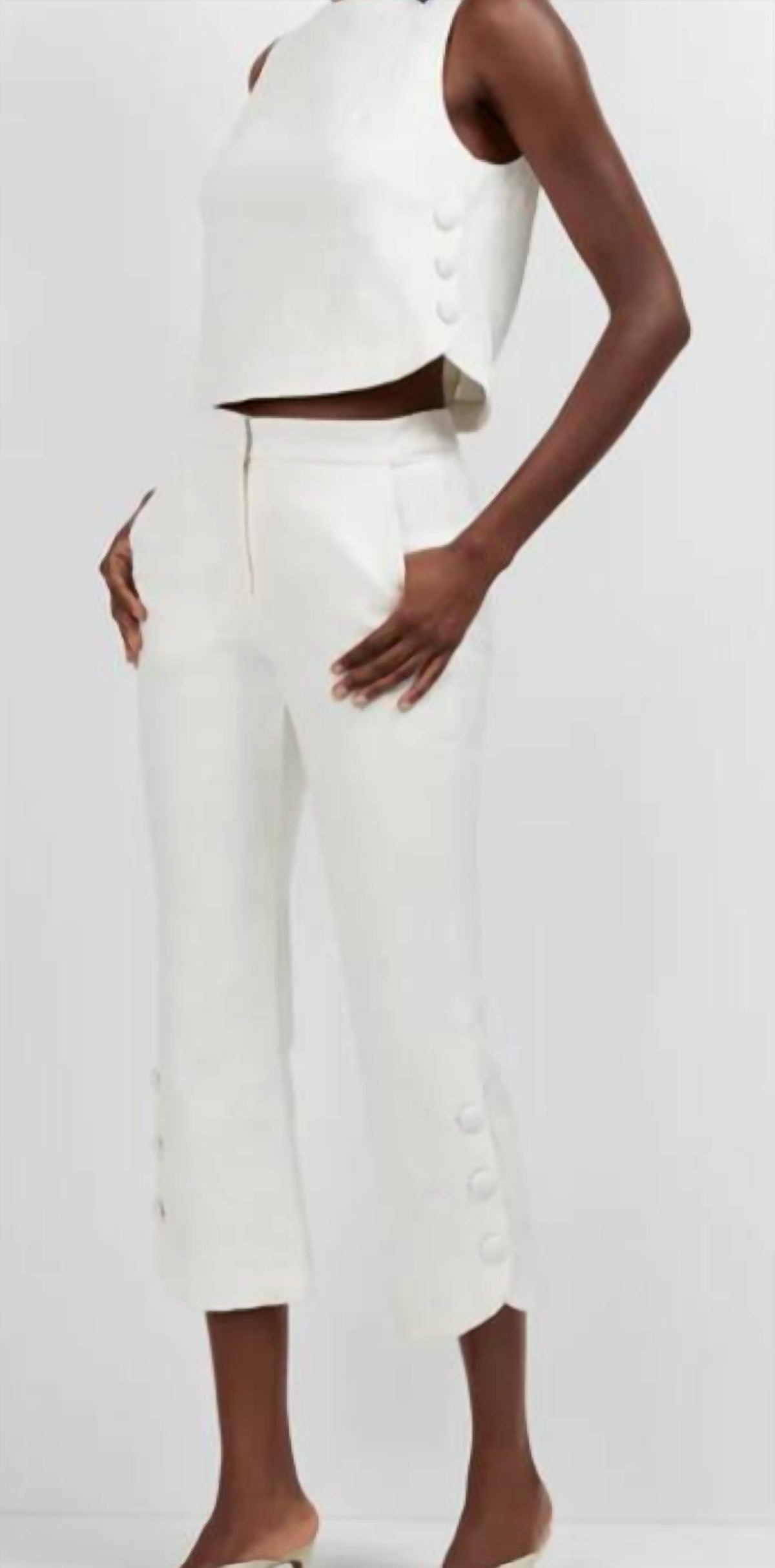Trina Turk - Tortona Button Hem Pants