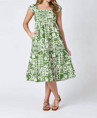 Crosby by Mollie Burch Amara Midi Dress in green - women's dress - view 4