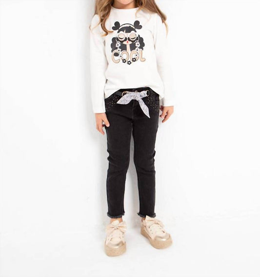 Mayoral - Studded Raw Hem Skinny Jean