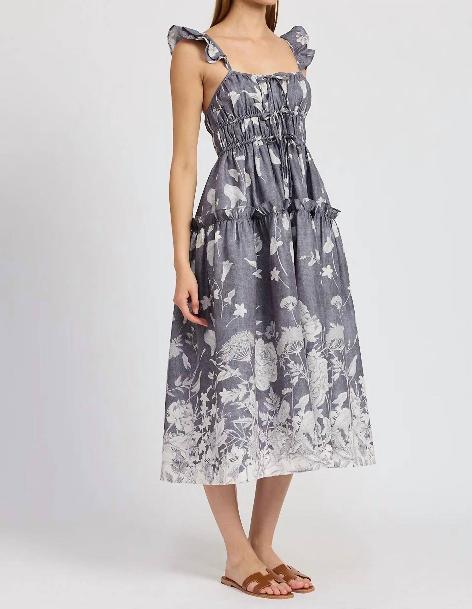 En Saison - Sydney Floral-print Midi Dress