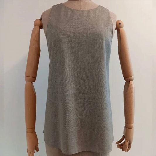 Lafayette 148 - Women's Sleeveless Linen Blouse