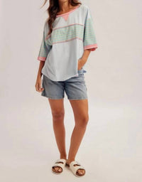 Hem & Thread - Audrey Striped Oversized Top