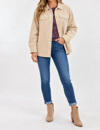Btx - Velvet Cotton Stretch Layering Jacket