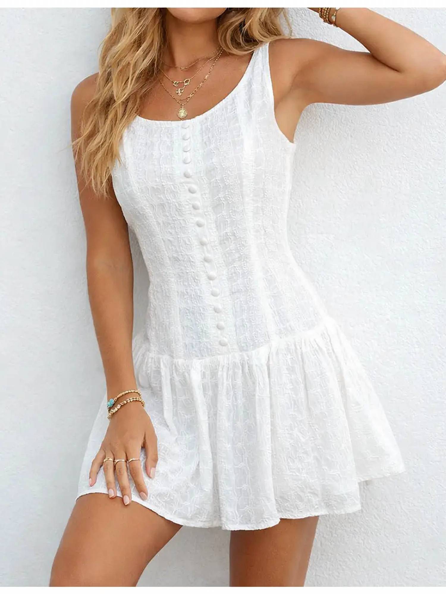 Sweetkama - Jacquard Mini Dress