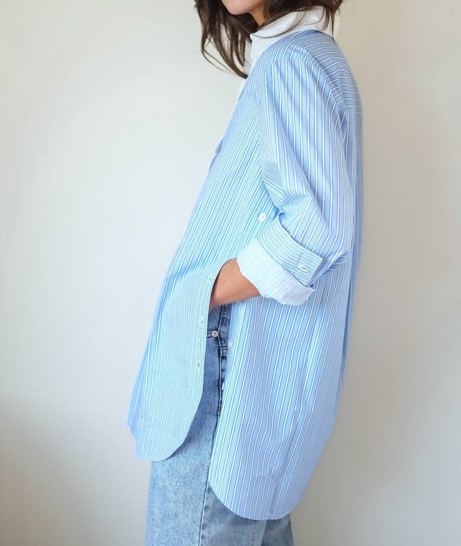 Stella Nova - Scallops Striped Shirt