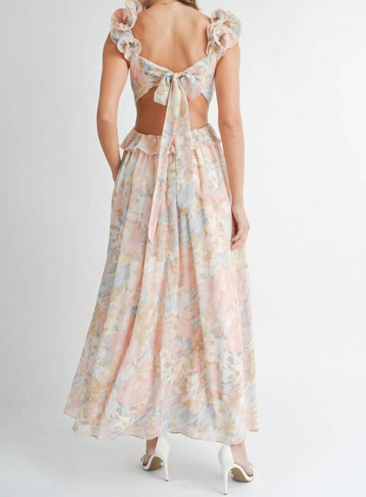 Mable - Carrie Ruffled Floral Dress