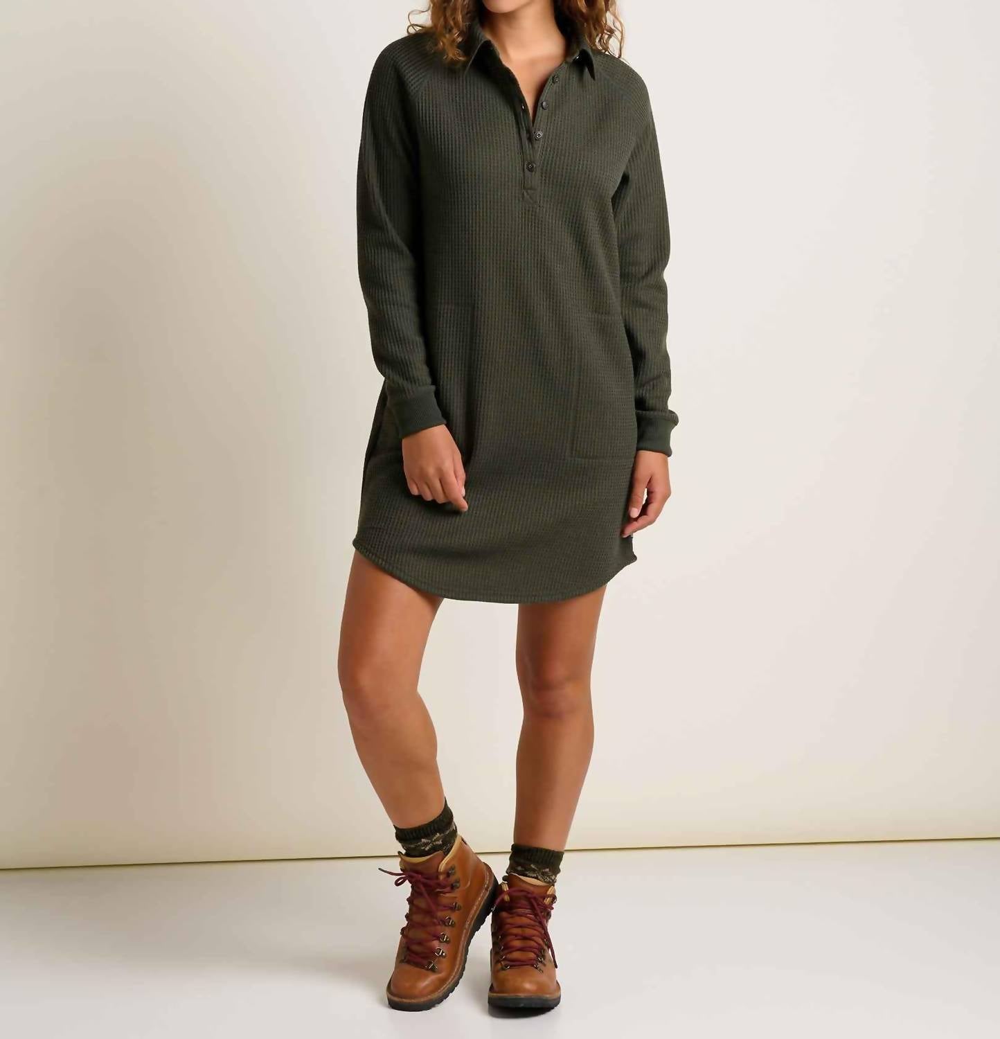 Toad&Co - Bitterroot Henley Long Sleeve Dress