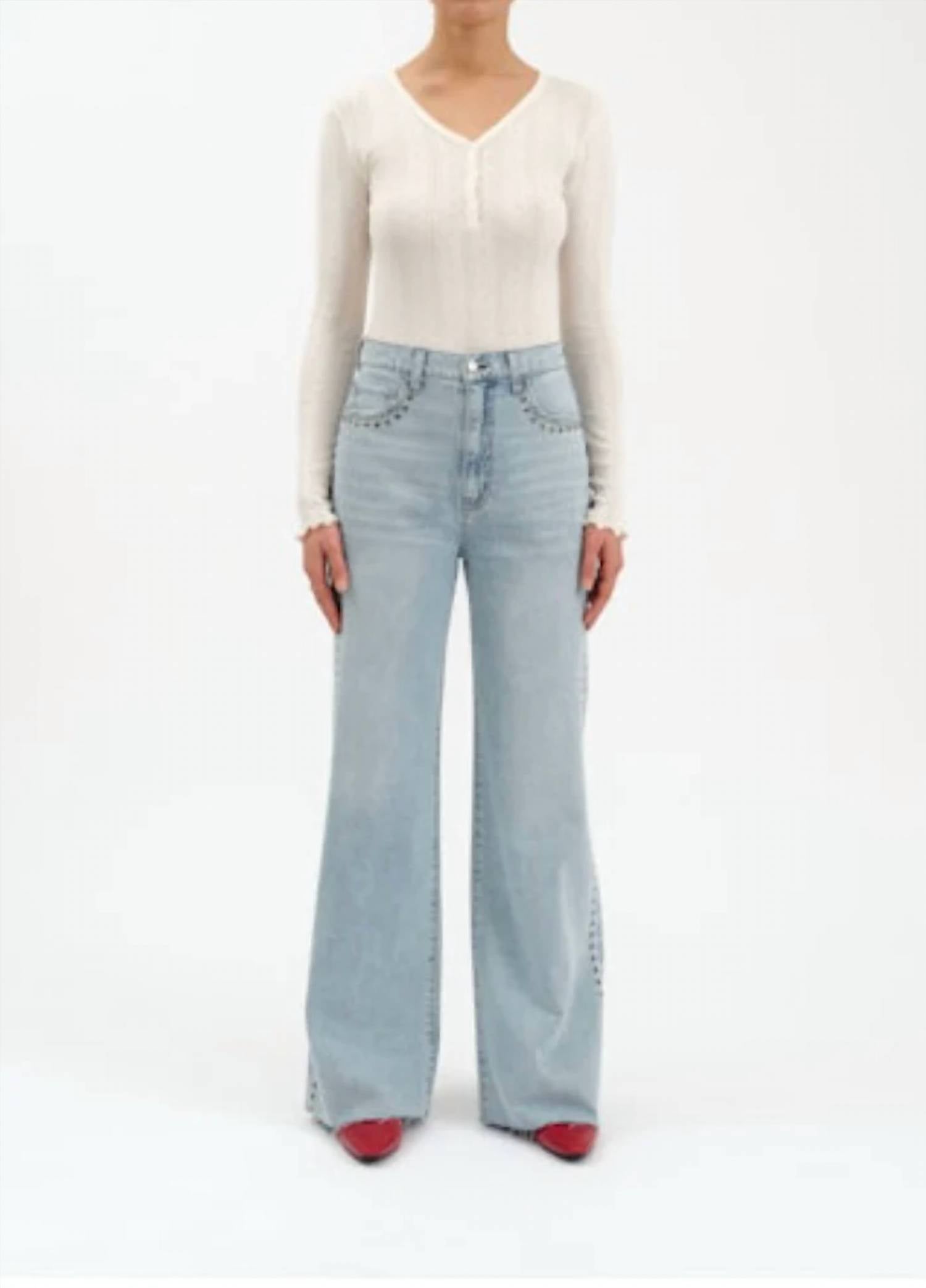 Daze - Far Out High Rise Wide Leg Jeans