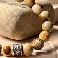 Faire - Unisex - Jasper Trinity Knot Bracelet