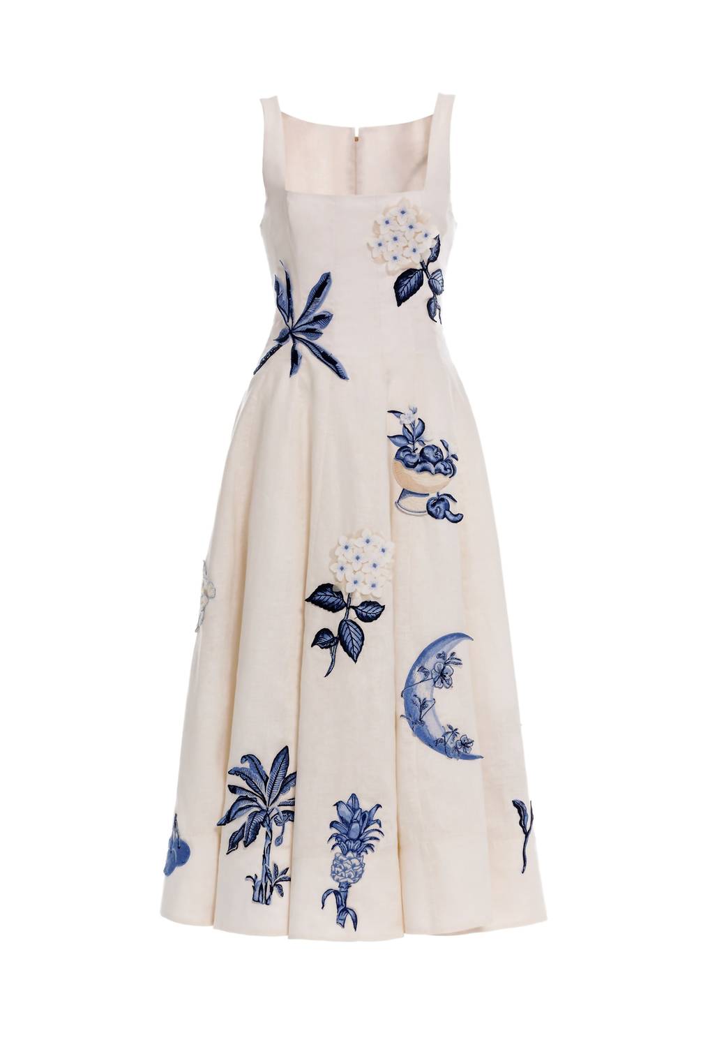 Agua By Agua Bendita - Frontera Wild Embroidered Linen Midi Dress