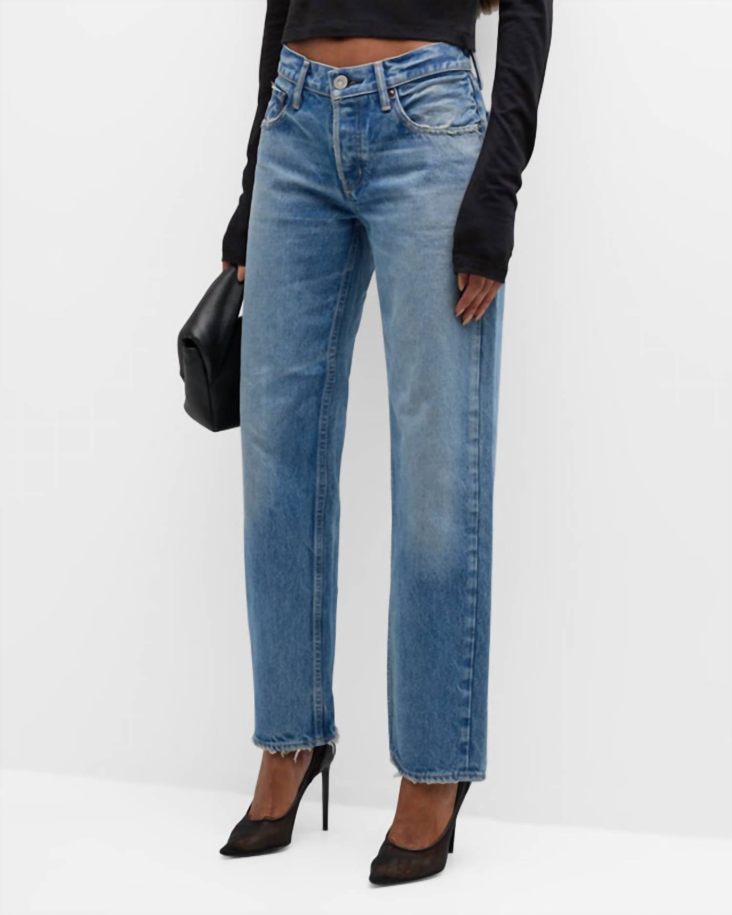Moussy - Cheval Straight Low Rise Jean