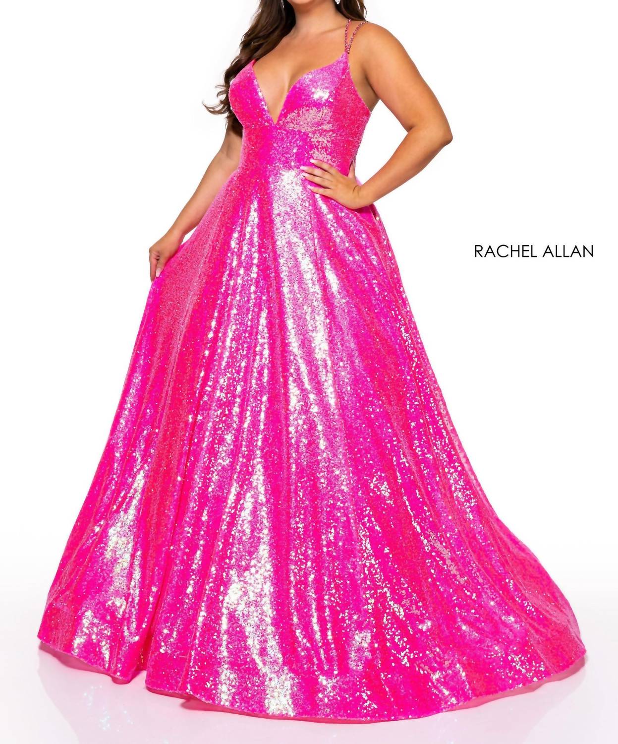 Rachel Allan - V Neck Maxi Dress