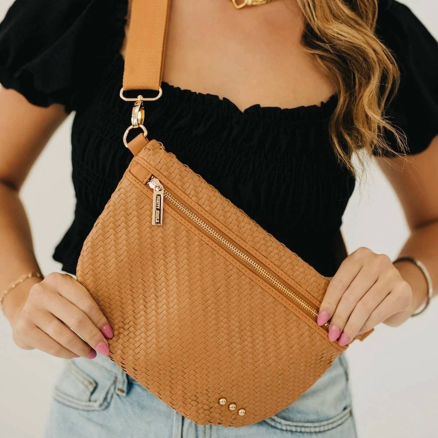 Pretty Simple - Westlyn Diagonal Woven Bum Bag