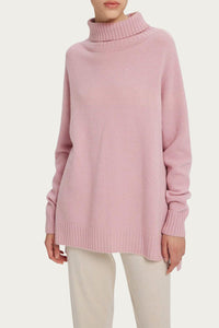 FUNNEL-NECK CASHMERE SWEATER