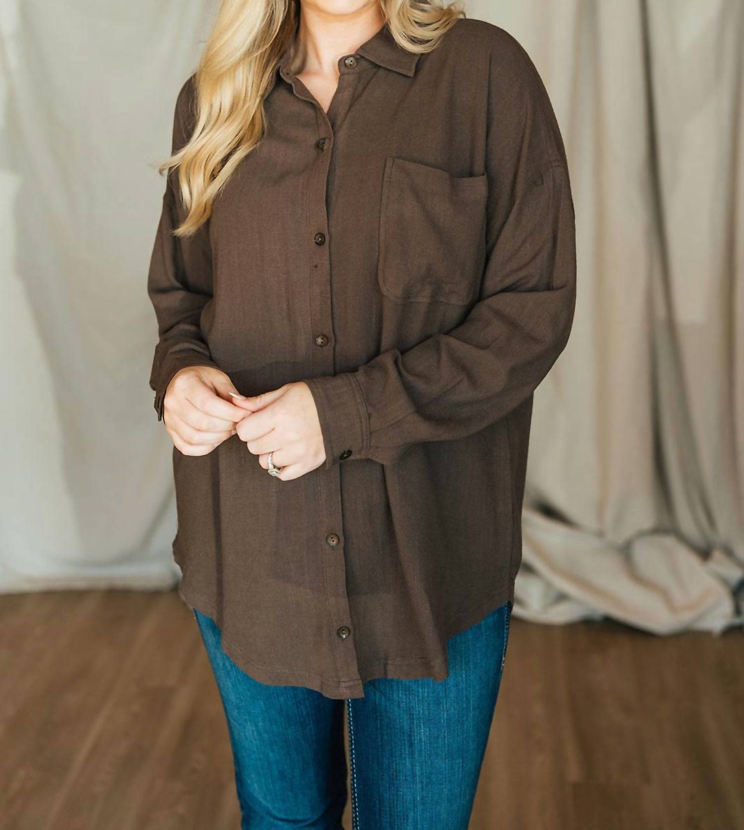 Before You Collection - Oversized Button Down Shirt