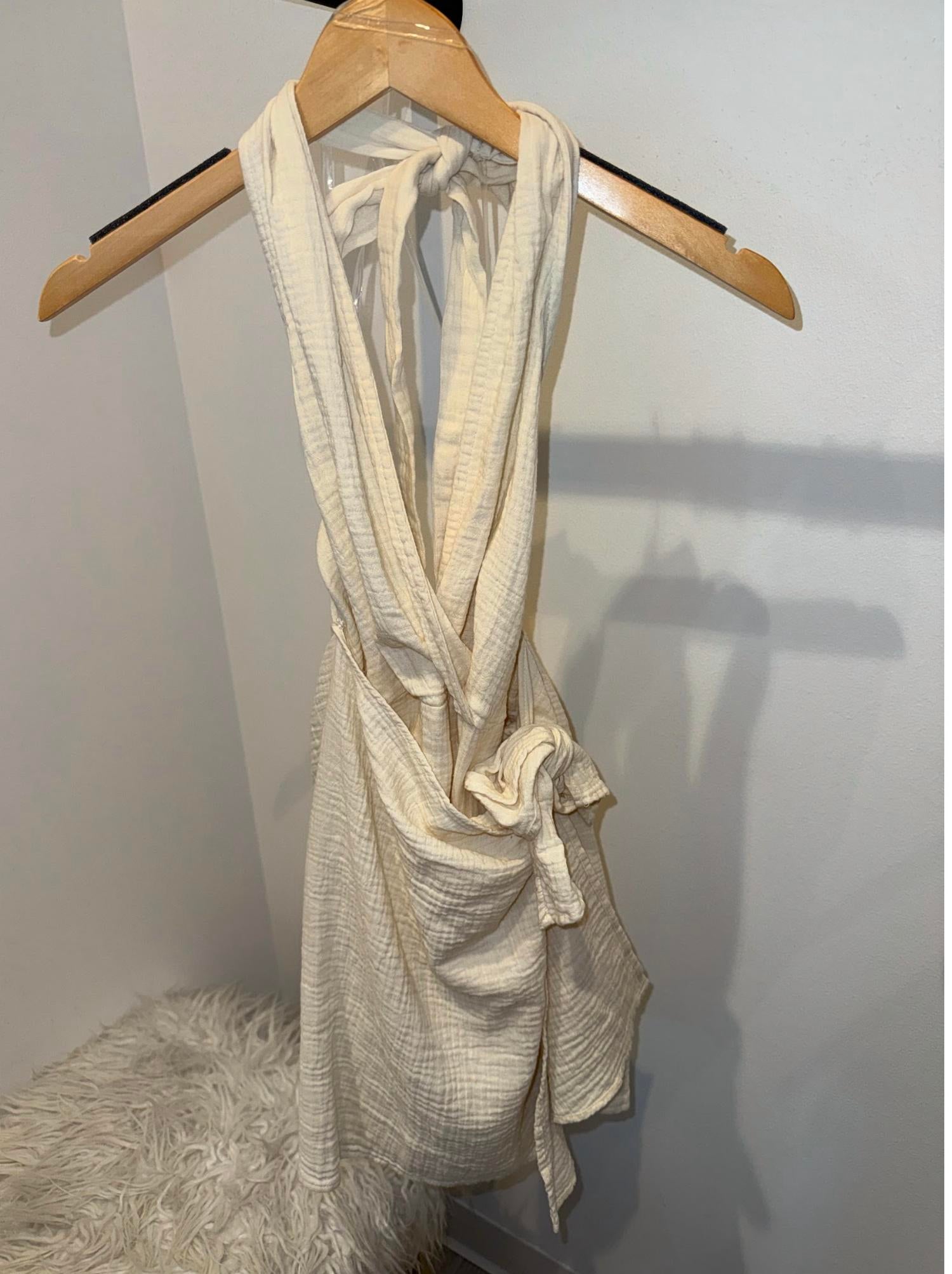 Elan - Women's Halter Wrap Tie Dress