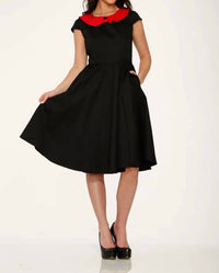 Orchid Bloom - Collar Swing Dress