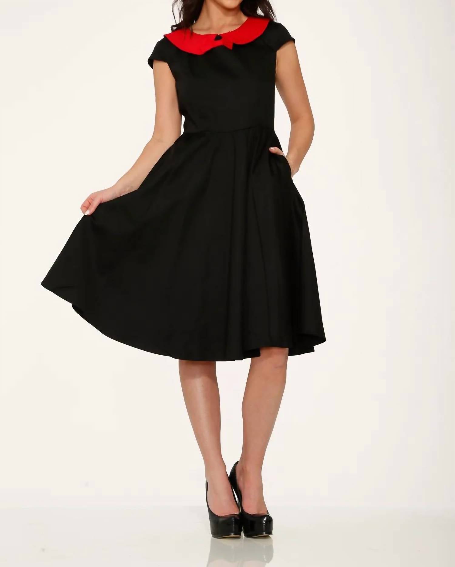 Orchid Bloom - Collar Swing Dress