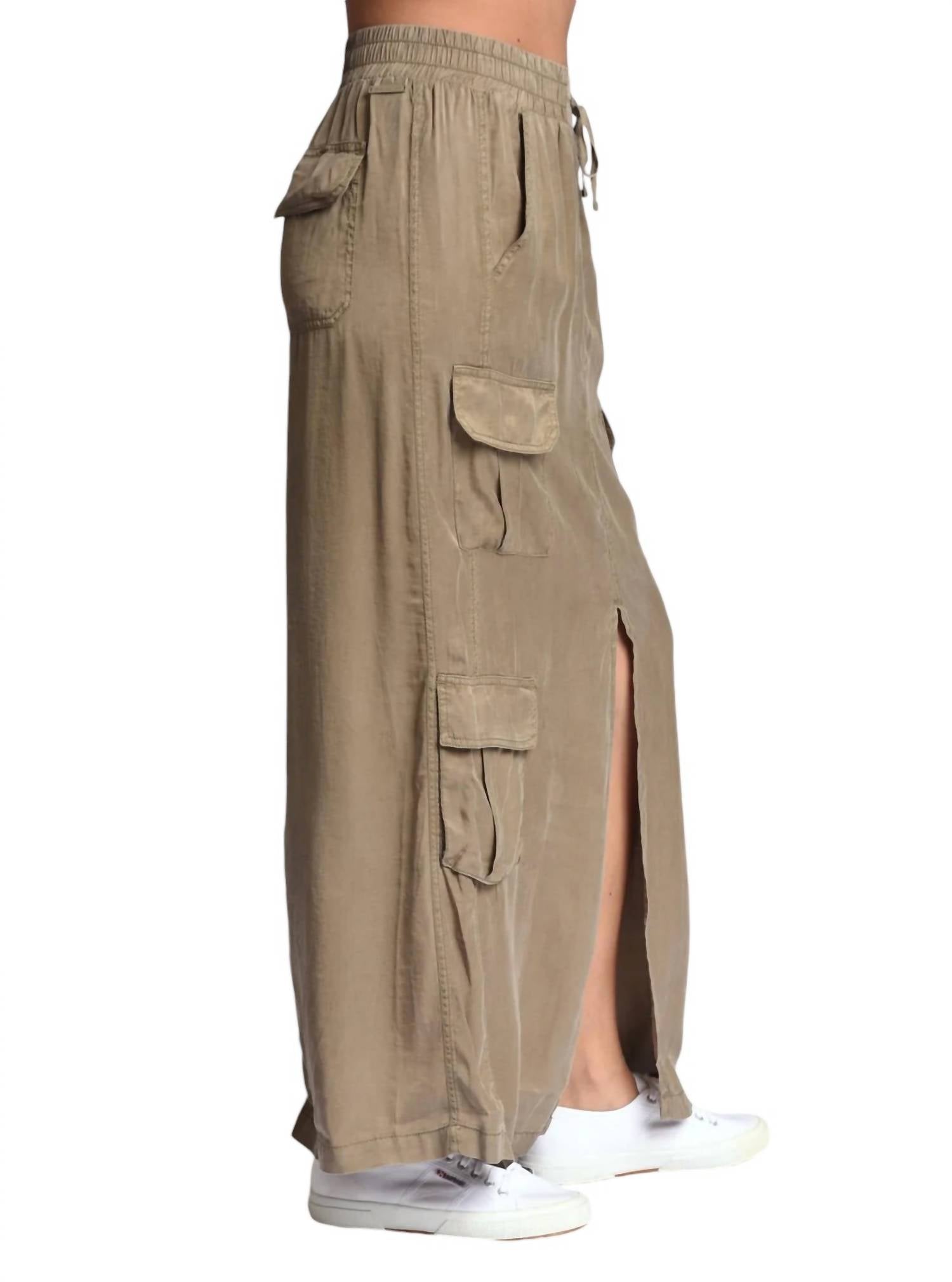 Blanc Noir - Phoenix Tencel Cargo Skirt
